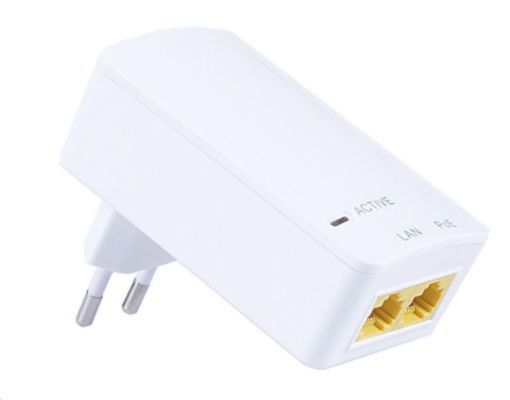 Obrázek MaxLink PI15S aktivní gigabitový PoE injektor, 802.3af, 15W (48V, 0.32A)