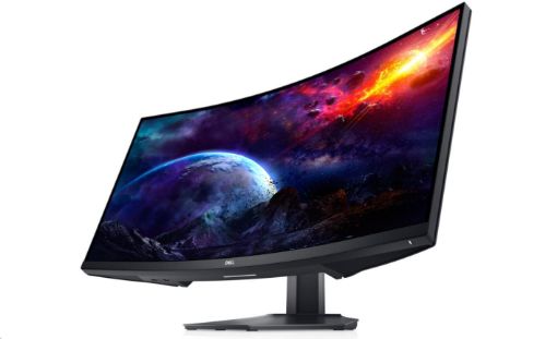 Obrázek DELL LCD S3422DWG - Curved Gaming Monitor - 34"/86.4cm/WQHD/3440x1440/144Hz/VESA/HDMI/DP/USB/3YNBD (210-AZZE)