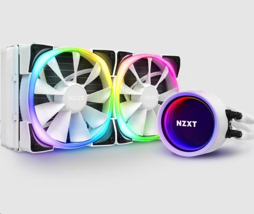 Obrázek NZXT vodní chladič Kraken X53 RGB / 2x 120mm fan / LGA 2066/2011(-3)/1366/1156/1155/1151/1150/AM4 / bílá