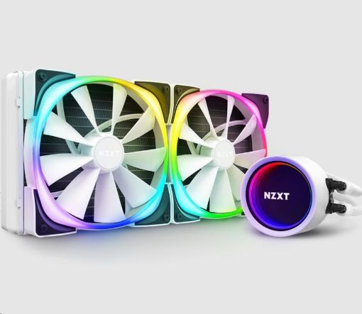 Obrázek NZXT vodní chladič Kraken X63 RGB / 2x 140mm fan / LGA 2066/2011(-3)/1366/1156/1155/1151/1150/AM4/ bílá