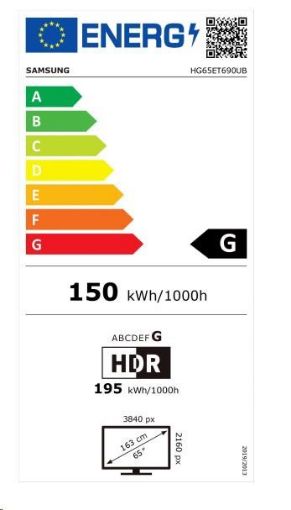 Obrázek SAMSUNG Hospitality TV  HG65ET690UBXEN