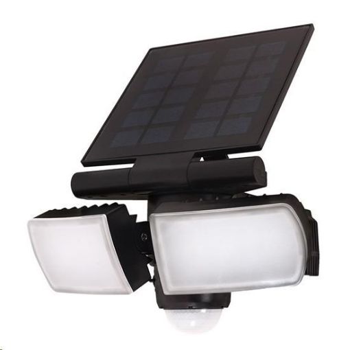 Obrázek Solight LED solární osvětlení se senzorem, 8W, 600lm, Li-on, černá