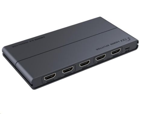 Obrázek PREMIUMCORD HDMI 2.0 splitter 1-4 porty, 4K x 2K/60Hz, FULL HD, 3D, podpora HDR