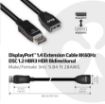 Obrázek Club3D Kabel prodlužovací DisplayPort 1.4 8K 60Hz DSC 1.2 HBR3 HDR Bidirectional (M/F), 3m