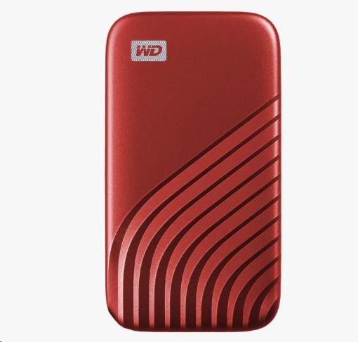 Obrázek SanDisk WD My Passport SSD externí 2TB , USB-C 3.2 ,1050/1000MB/s R/W PC & Mac ,Red