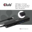 Obrázek Club3D hub USB-C 3.2 Gen1 7in1 Hub HDMI 4K60Hz, 2x SD card, 2x USB-A, USB-C PD - nabíjení 100W, RJ45