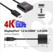 Obrázek Club3D Adaptér aktivní DisplayPort 1.2 na HDMI 2.0 4K60Hz UHD, 20cm