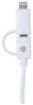 Obrázek MANHATTAN i-Lynk Charge/Sync Cable, USB A to micro-USB and 8-pin, 1m (3.3 ft.) bílý/white