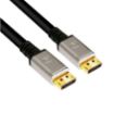 Obrázek Club3D Kabel certifikovaný DisplayPort 1.4, HBR3, 8K60Hz (M/M), stříbrné koncovky, 4m, 24 AWG