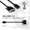 Obrázek Club3D Kabel DVI-D na HDMI 1.4, (M/F), 2m