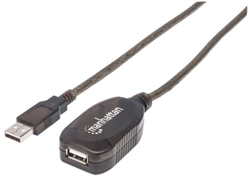 Obrázek MANHATTAN Prodlužovací kabel USB, USB Male na USB Female, 15m