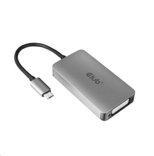 Obrázek Club3D Adaptér aktivní USB Type C na DVI-I Dual Link, HDCP on