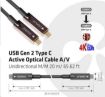 Obrázek Club3D Kabel USB 3.2 typ C Gen2, aktivní, (M/M), 20m, optický, aktivní, unidirectional, A/V