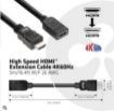 Obrázek Club3D Kabel prodlužovací Rychlý HDMI 4K60HZ (M/F), 5m, černá, 26 AWG