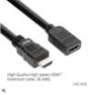 Obrázek Club3D Kabel prodlužovací Rychlý HDMI 4K60HZ (M/F), 5m, černá, 26 AWG