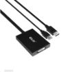 Obrázek Club3D Adaptér aktivní DisplayPort na Dual Link DVI-D, USB napájení, 60cm, HDCP off, pro Apple Cinema displeje