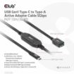 Obrázek Club3D Kabel USB-C na USB-A, Aktivní adaptér/kabel, 5 Gbps (M/F), 10m