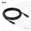 Obrázek Club3D Prodlužovací kabel USB-C, 5Gbps 60W(20V/3A), 4K 60Hz (M/F), 2m