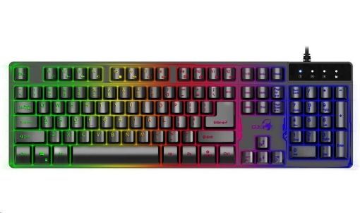 Obrázek GENIUS klávesnice GX GAMING Scorpion K8/ drátová/ podsvícená/ USB/ černá/ CZ+SK layout