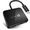 Obrázek CONNECT IT USB-C hub, 3v1 (USB-C,USB-A,HDMI), externí, černý