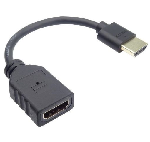 Obrázek PremiumCord Flexi adapter HDMI Male - Female pro ohebné zapojení kabelu do TV