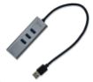 Obrázek i-tec USB 3.0 Metal HUB 3 Port + Gigabit Ethernet Adapter