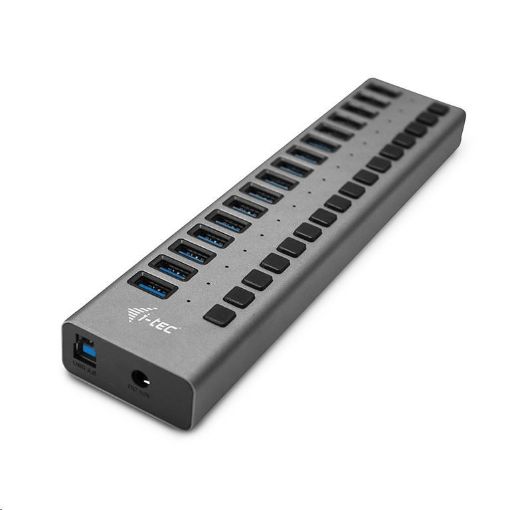 Obrázek i-tec USB 3.0 nabíjecí HUB 16port + Power Adapter 90 W