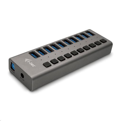 Obrázek i-tec USB 3.0 nabíjecí HUB 10port + Power Adapter 48 W