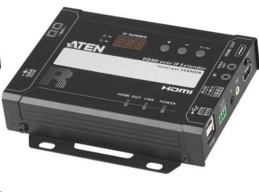 Obrázek ATEN HDMI Extender over IP do 100m, 4K@60Hz, RS-232, IR, audio - remote modul