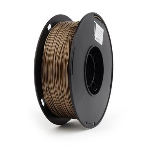 Obrázek GEMBIRD Tisková struna (filament) PLA PLUS, 1,75mm, 1kg, zlatá metalická