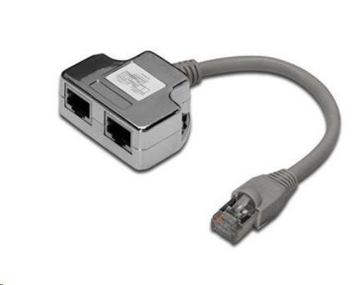 Obrázek PREMIUMCORD RJ45 distributor (1 port ISDN + 1 port RJ45 10/100Base T)