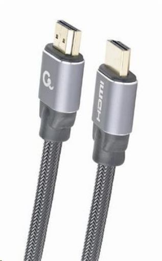 Obrázek GEMBIRD Kabel HDMI 2.0, 1m, opletený, černý, blister