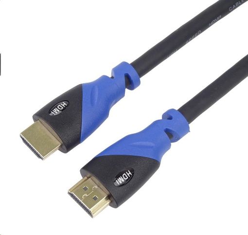 Obrázek PREMIUMCORD Kabel HDMI - Ultra HDTV, 0.5m (Color, zlacené konektory)