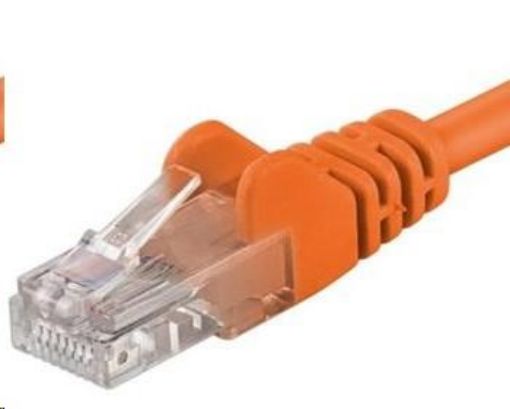 Obrázek PREMIUMCORD Patch kabel UTP RJ45-RJ45 CAT5e 10m oranžová