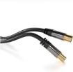 Obrázek PREMIUMCORD propojovací kabel, anténní, M/F 75Ohm (135dB) 4x stíněný 1,5m