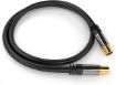 Obrázek PREMIUMCORD propojovací kabel, anténní, M/F 75Ohm (135dB) 4x stíněný 1,5m