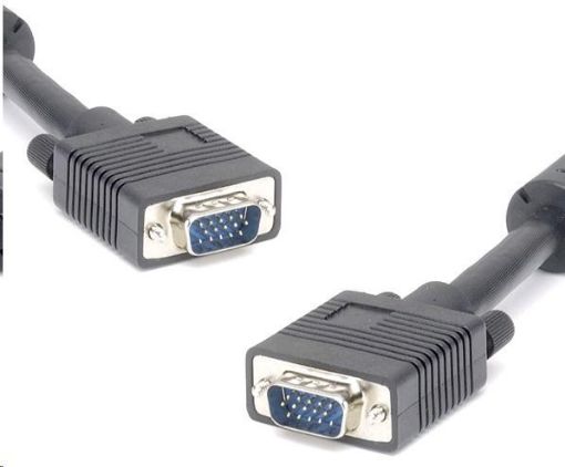 Obrázek PREMIUMCORD Kabel VGA propojovací 30m (SVGA, HD15M/M, dvojité stínění, feritová jádra)