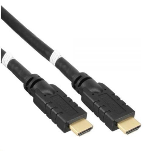 Obrázek PREMIUMCORD Kabel HDMI High Speed with Ether.4K@60Hz, se zesilovačem, 7m, 3x stínění, M/M, zlacené kon.