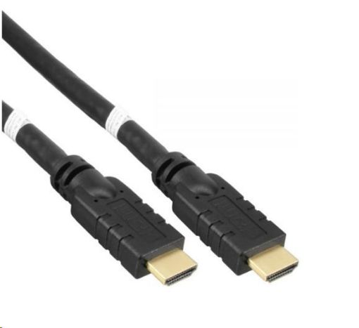 Obrázek PREMIUMCORD Kabel HDMI High Speed with Ether.4K@60Hz, se zesilovačem,10m, 3x stínění, M/M, zlacené konektory