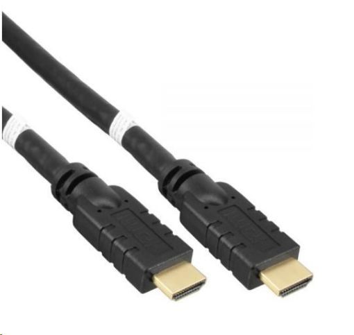 Obrázek PREMIUMCORD KabelHDMI High Speed with Ether.4K@60Hz, se zesilovačem,25m, 3x stínění, M/M, zlacené konektory