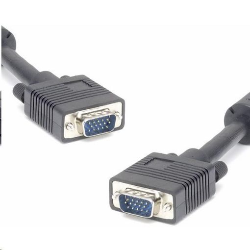 Obrázek PREMIUMCORD Kabel k monitoru HQ (Coax) 2x ferrit,SVGA 15p, DDC2,3xCoax+8žil, 2m