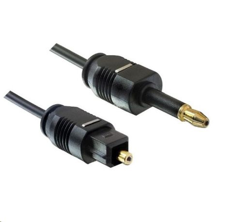 Obrázek PREMIUMCORD Kabel 3,5mm mini Toslink - Toslink, OD:2.2mm, délka 2m