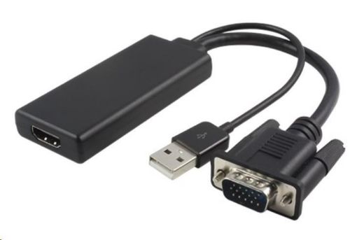 Obrázek PREMIUMCORD převodník VGA+audio elektronický konvertor na rozhraní HDMI