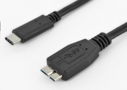 Obrázek PremiumCord Kabel USB 3.1 konektor C/male - USB 3.0 konektor Micro-B/male, 1m