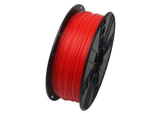 Obrázek GEMBIRD Tisková struna (filament) PLA, 1,75mm, 1kg, fluorescentní, červená