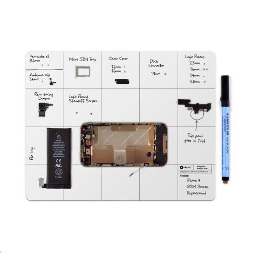 Obrázek iFixit popisovatelná magnetická podložka, 203x254x10 mm