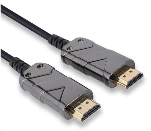 Obrázek PREMIUMCORD Ultra High Speed HDMI 2.1 optický fiber kabel 8K@60Hz,zlacené 50m