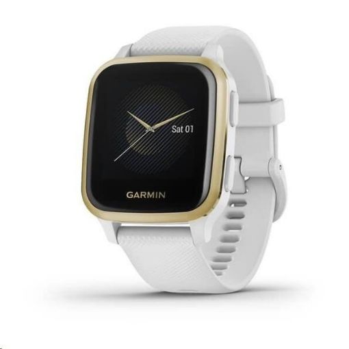 Obrázek Garmin GPS sportovní hodinky Venu Sq, LightGold/White Band