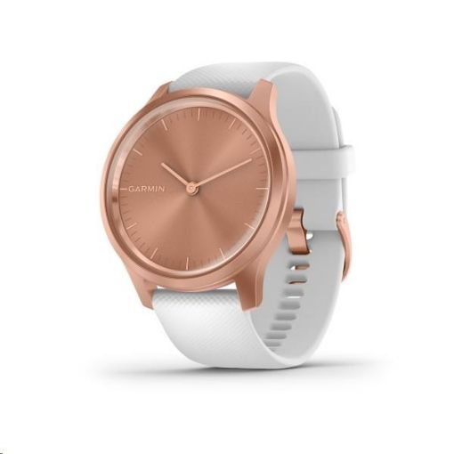 Obrázek Garmin monitorovací náramek a hodinky vivomove3S  Style, RoseGold/White Band