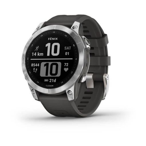 Obrázek Garmin fenix® 7 – Standard Edition, Silver / Black Band